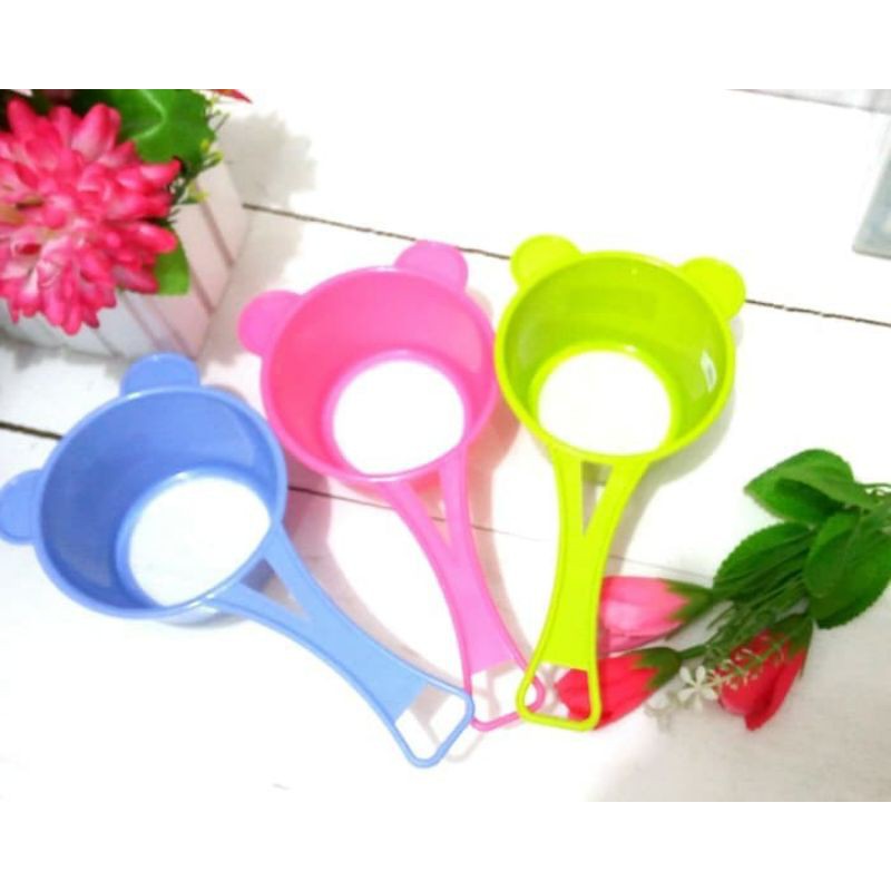 saringan teh plastik 10 cm