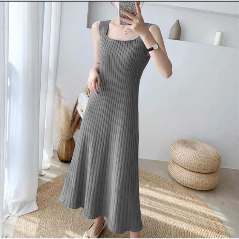 AS / DRESS ISABELLE RAJUT  // DRESS RAJUT PANJANG // KNIT LONG DRESS // FASHION WANITA