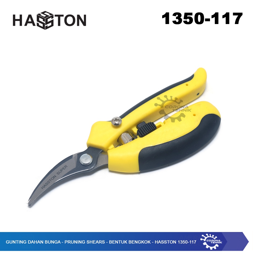 Hasston 1350-117 - Gunting Dahan Bunga - Pruning Shears - Bengkok