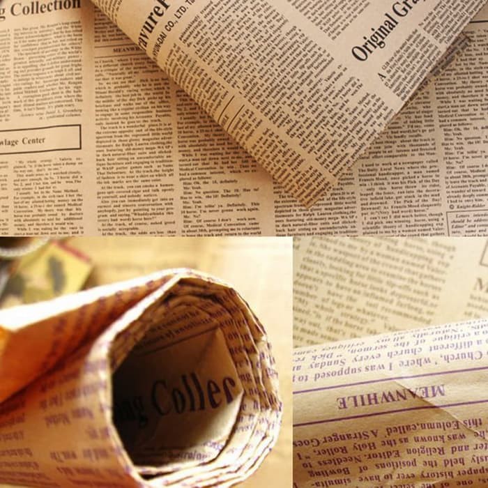 Vintage Newspaper - Vintage Gift Wrapper