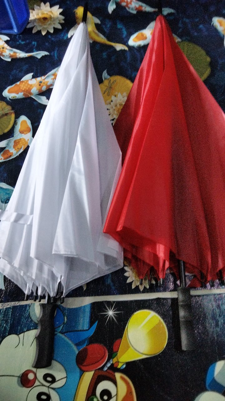 Payung Tongkat Golf Jumbo / Polos Warna / Tanpa Lapis / Grc