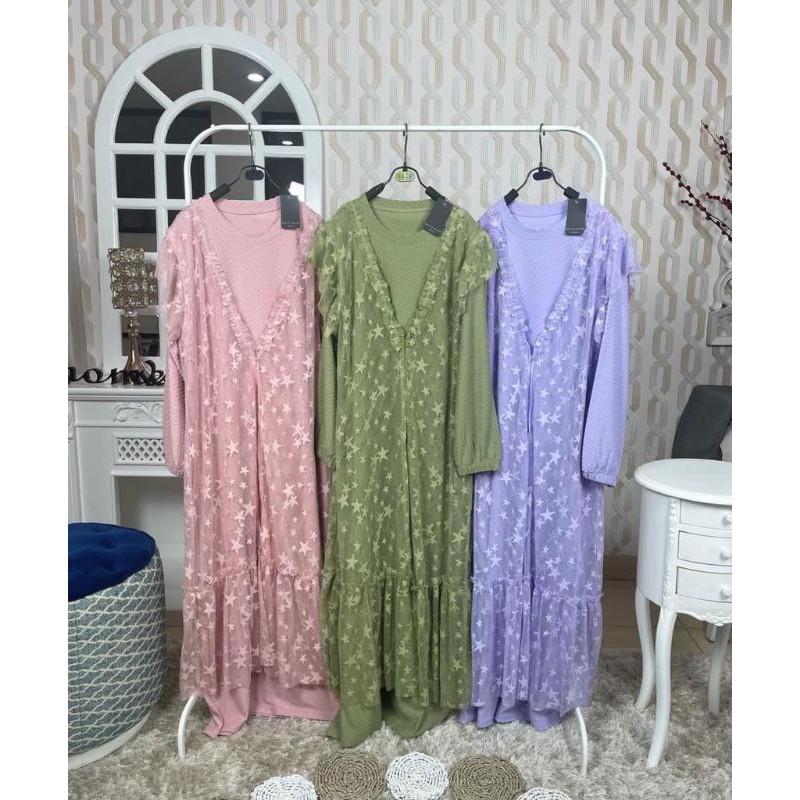 gamis auter bintang import meijiwang