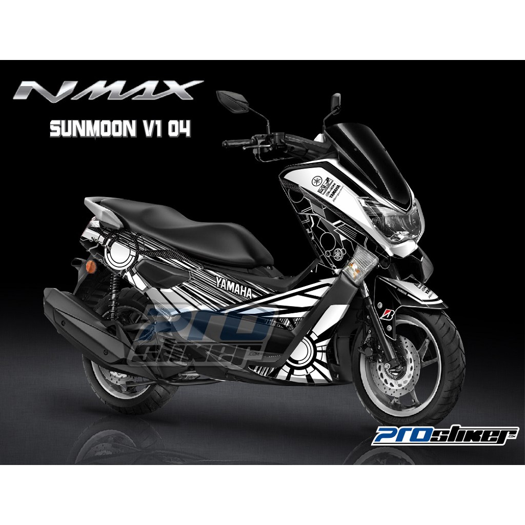 Decal Striping NMAX Modifikasi Valentino Rossi SUN and MOON Livery MotoGP Replica Full Body