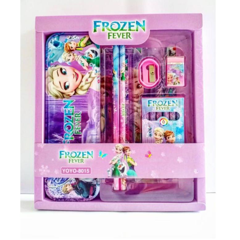 

READY Kotak pensil set crayon / Alat tulis sekolah / stationary set / ATK karakter / pony /Spiderman / princess / minion ✡ 891