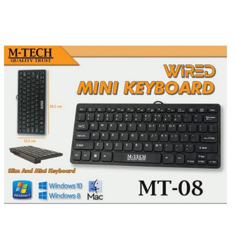 M-TECH KEYBOARD MULMED MINI USB MT08 + FN