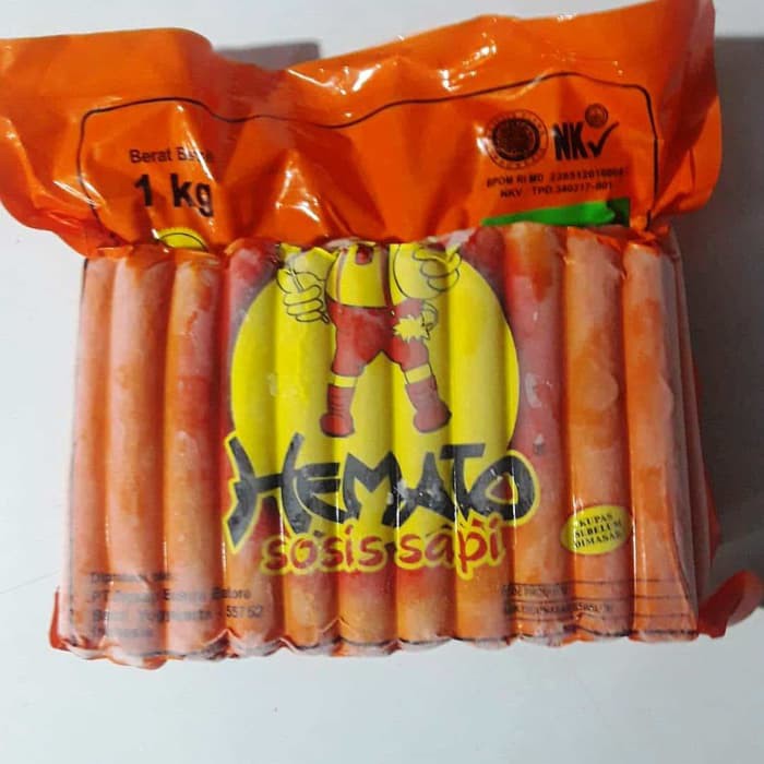 

Sosis Sapi Hemato 1kg isi 40 pcs