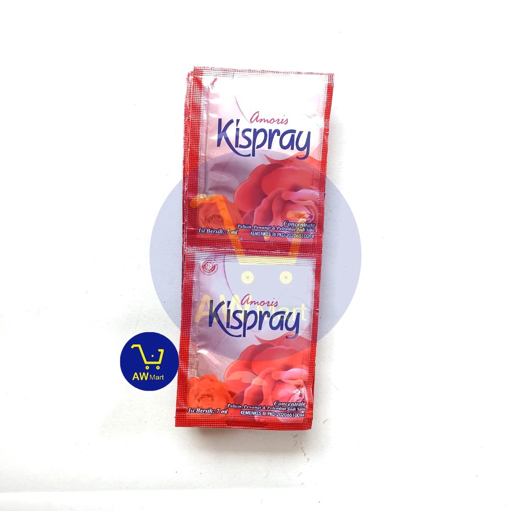 KISPRAY RENCENG ( 12 SACHET X 7 ML ) - PELICIN, PEWANGI, &amp; PELEMBUT PAKAIAN, KISPRAY GOLD 6 SACHET