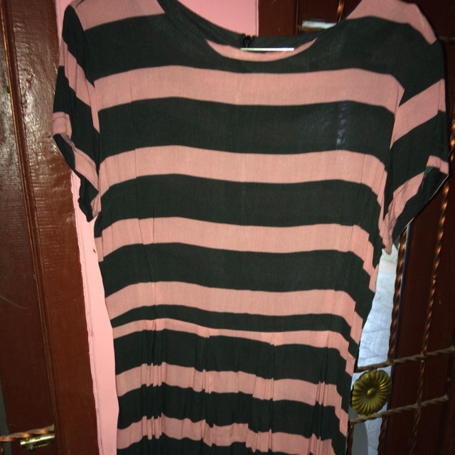 Minimal Mini Dress Black Pink