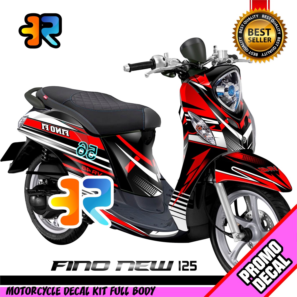 Decal Motor Fino New 125 Desain Racing Sticker Full Body