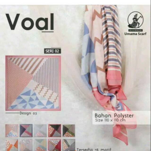 HIJAB VOAL MOTIF UMAMA SCARF segiempat-1