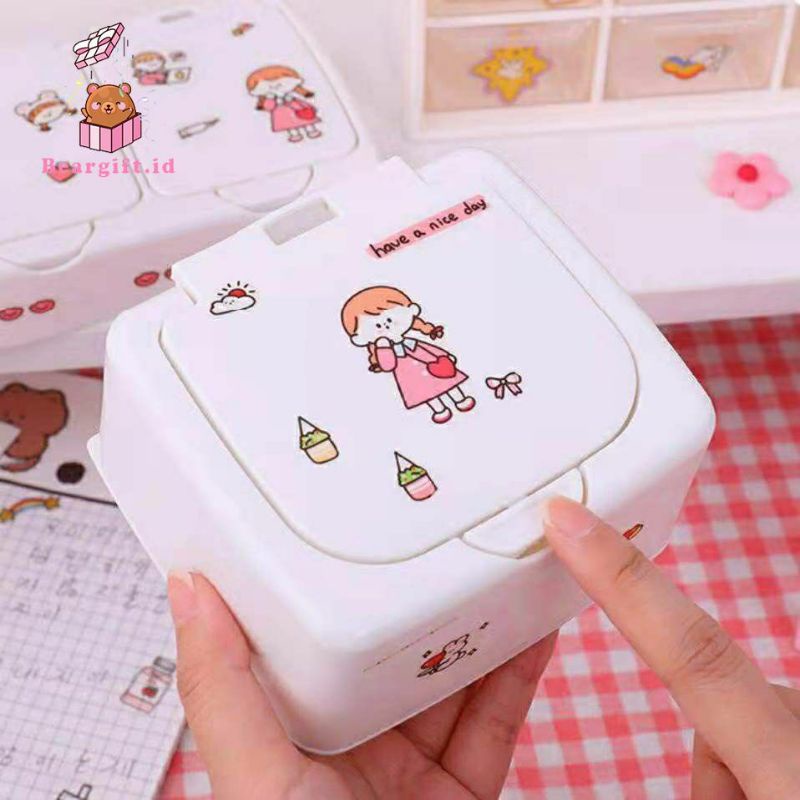 Minibox Laci Mini Aesthetic Serbaguna / Kotak Serbaguna / Kotak Stiker Lucu Tumbler