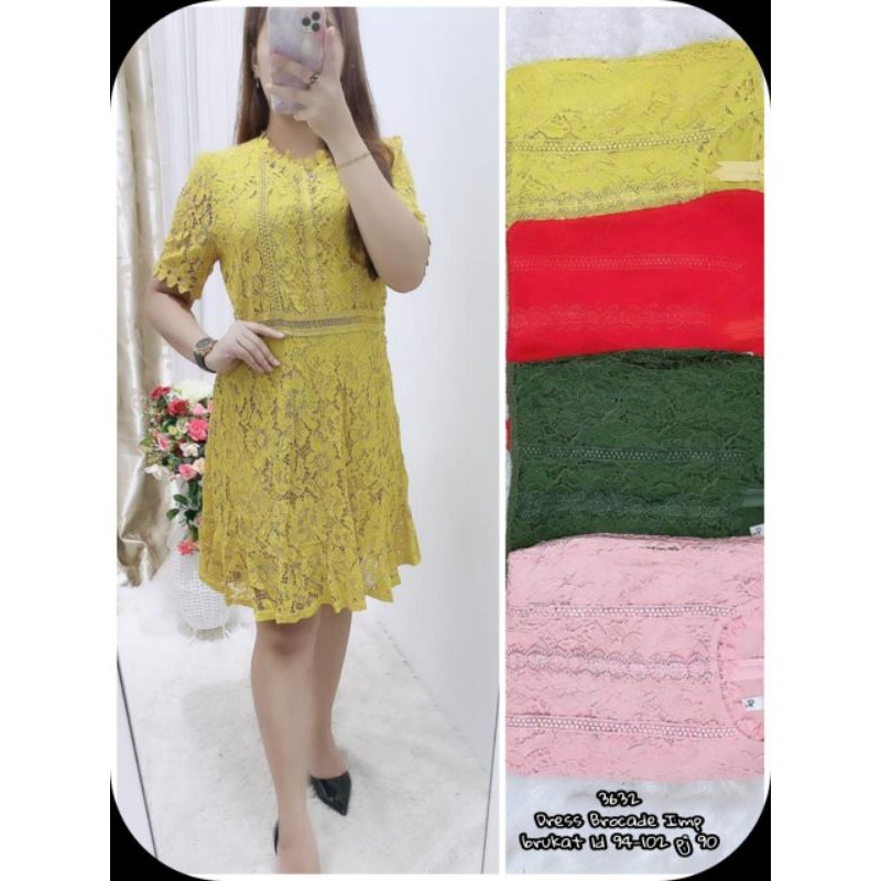 Dress brocade import 3632