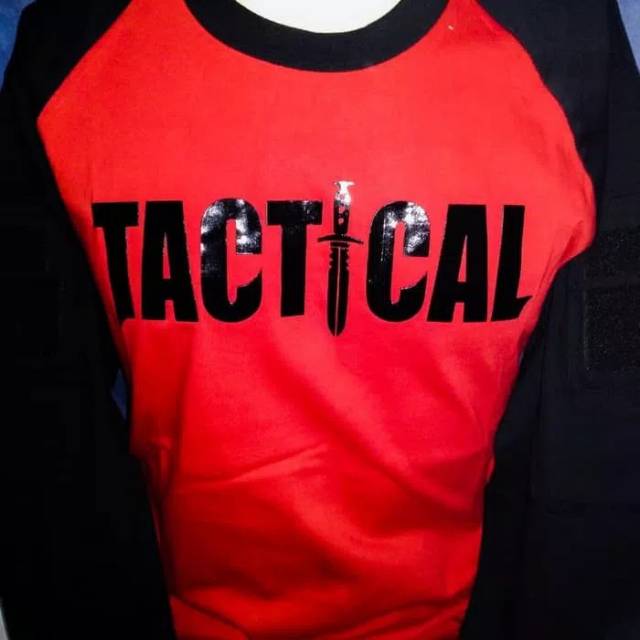 GROSIR KAOS BAJU TACTICAL LENGAN PANJANG SABLON TIMBUL