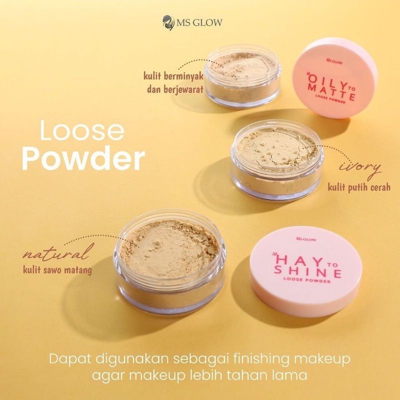 BEDAK MS GLOW //LOOSE POWDER // BEDAK TABUR