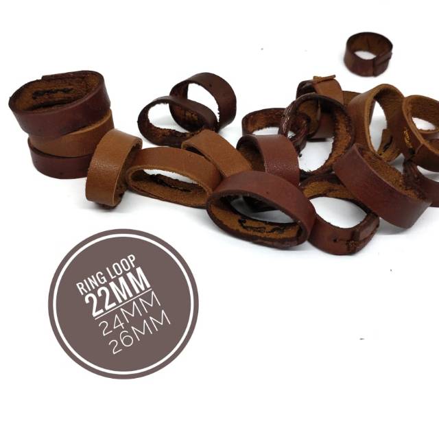 Ring loop kulit sapi strap jam tangan size 22mm 24mm 26mm Ring loop kulit sapi strap jam tangan size 22mm 24mm 26mm