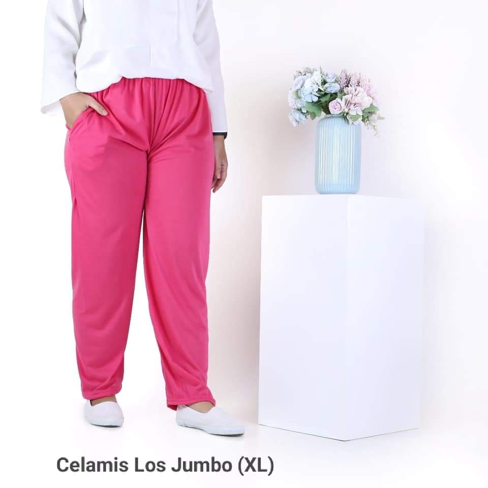 Celana Legging Panjang Kaos Polos Standar M L XL Jumbo Highwaist / Celamis Model Kulot / Celana Wanita