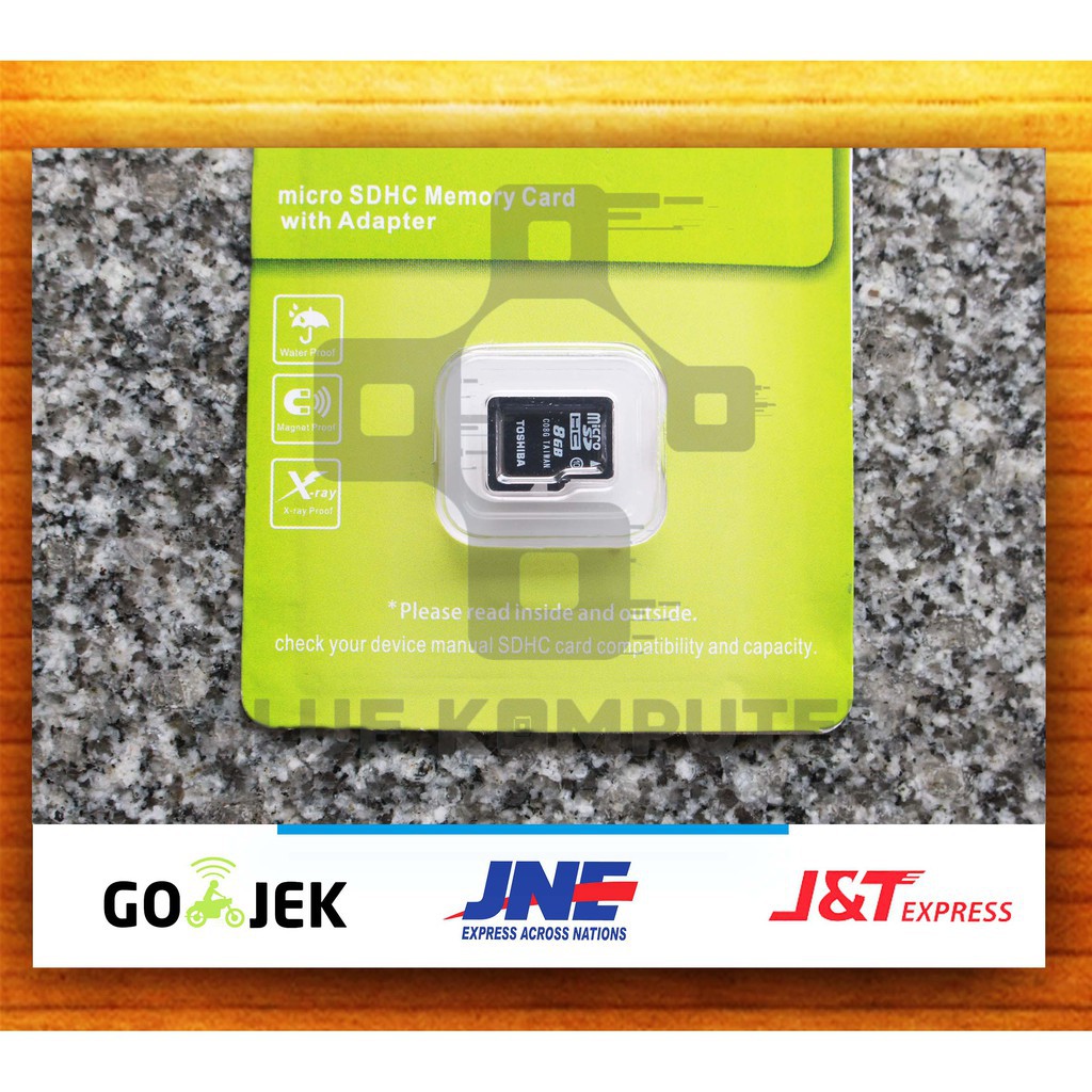 Micro SD Toshiba 8GB - Memory Card 8 GB - MicroSD Toshiba - MMC