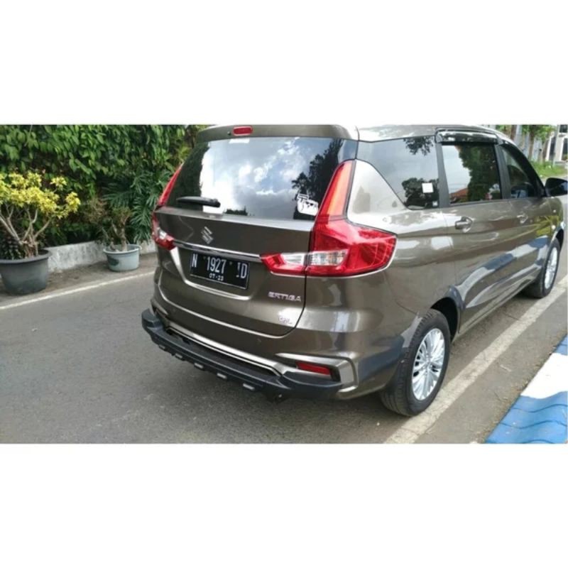 suzuki ertiga all new 2018 tanduk belakang plastik abs rear guard pelindung bemper belakang ertiga