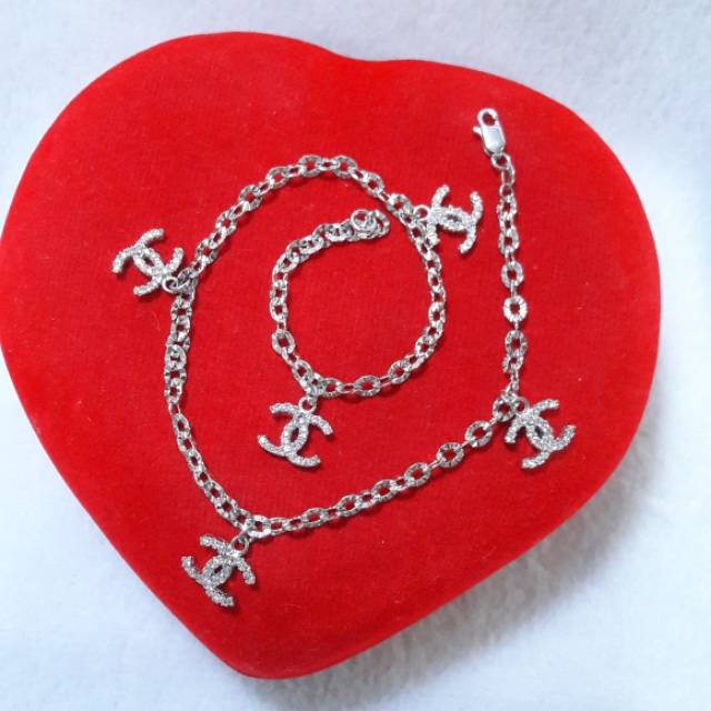 Gelang kaki perak silver 925.gelang kaki dewasa 092