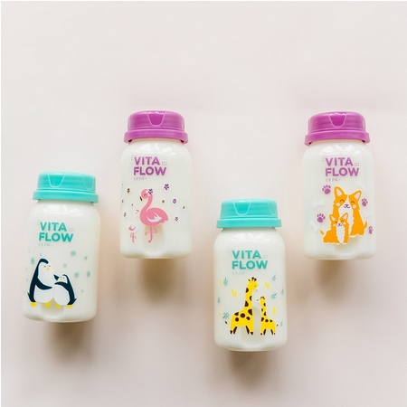 Vita Flow Dot Botol Susu Anak Ukuran 60 140 240 Ml Vitaflow Botol Susu