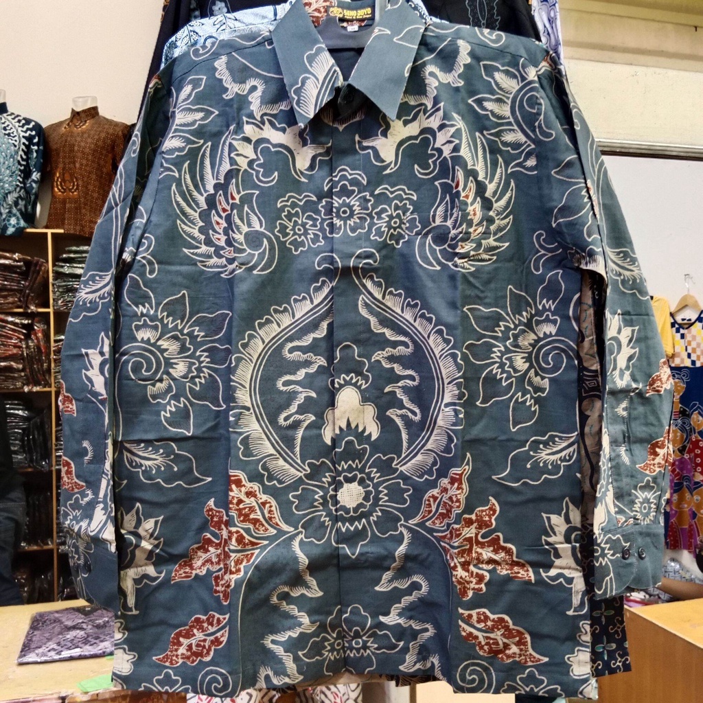 Kemeja Batik pria terbaru 2022 / batik lengan panjang premiun ready M-XXL / kemeja batik kasual terbaru / batik pria warna soft / batik pria terbaru MAHKOTA WIRA