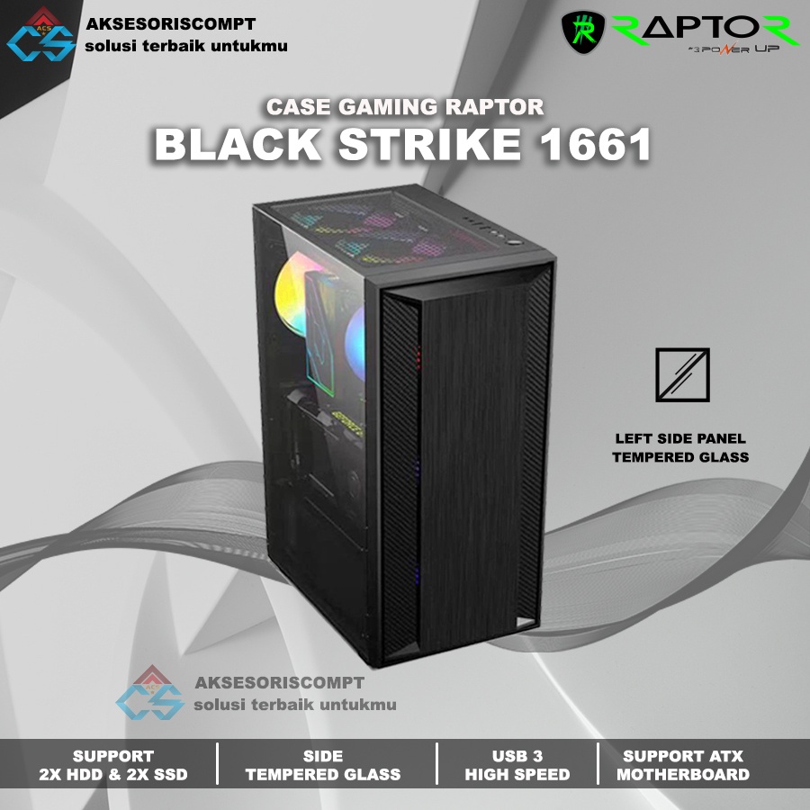 Casing Gaming PowerUp Raptor 1661 - Casing Gaming