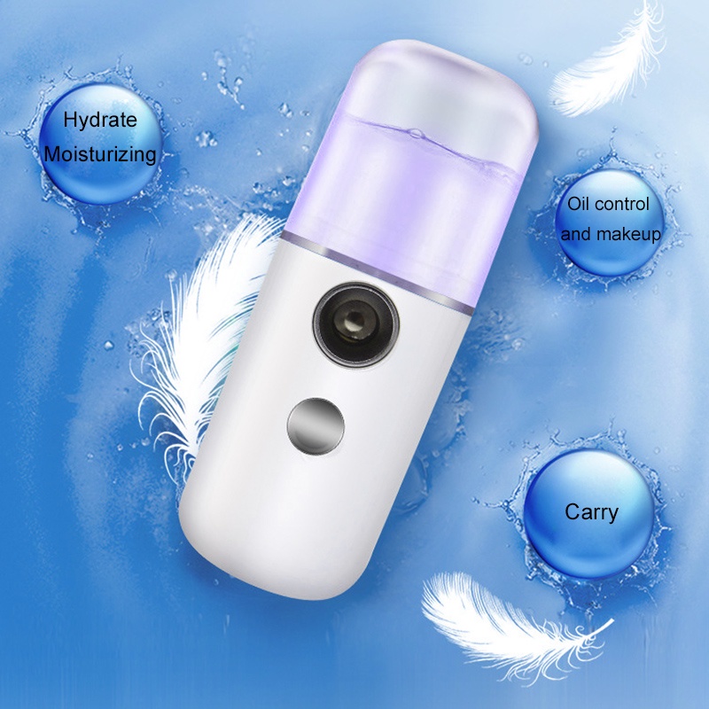 Nano Spray Portable Mist Sprayer Mini USB Humidifier Wajah 30ml