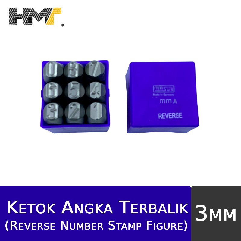 

MASUS Ketok Angka Terbalik (0-9) 3mm / Number (0-9) Reverse Stamp