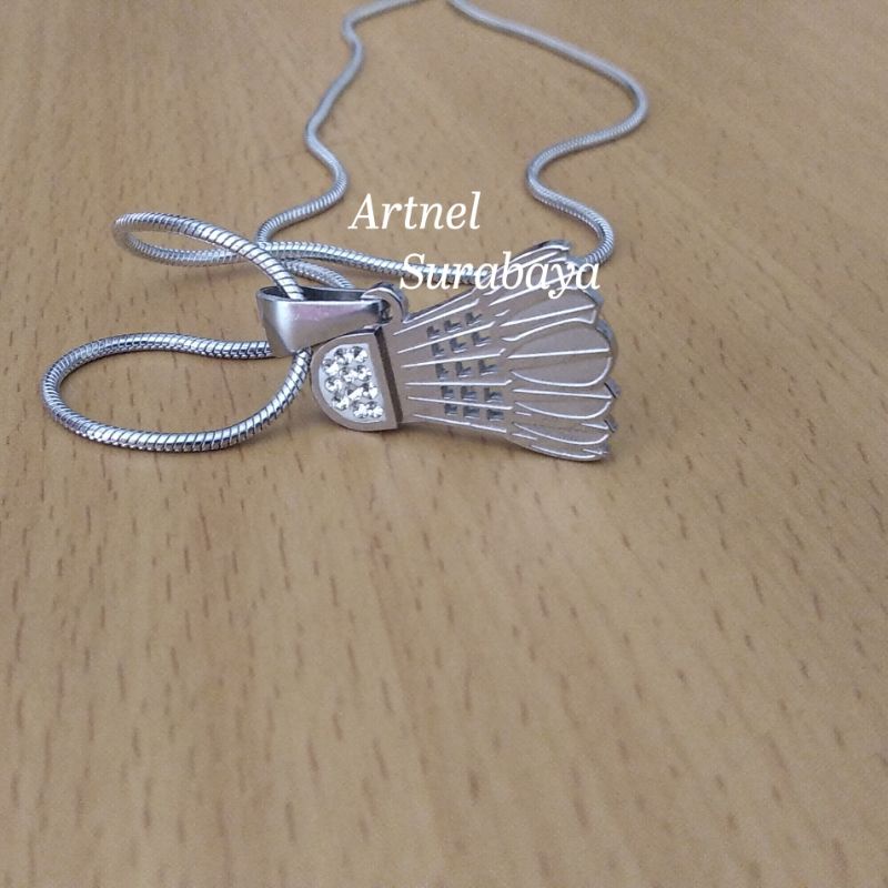 kalung Shuttlecock Stainless Kok Bulutangkis Monel