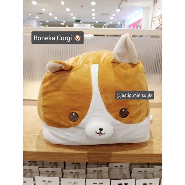 MINISO 🆕 BONEKA Doggy CORGI EMPUK (sz. 27cm)