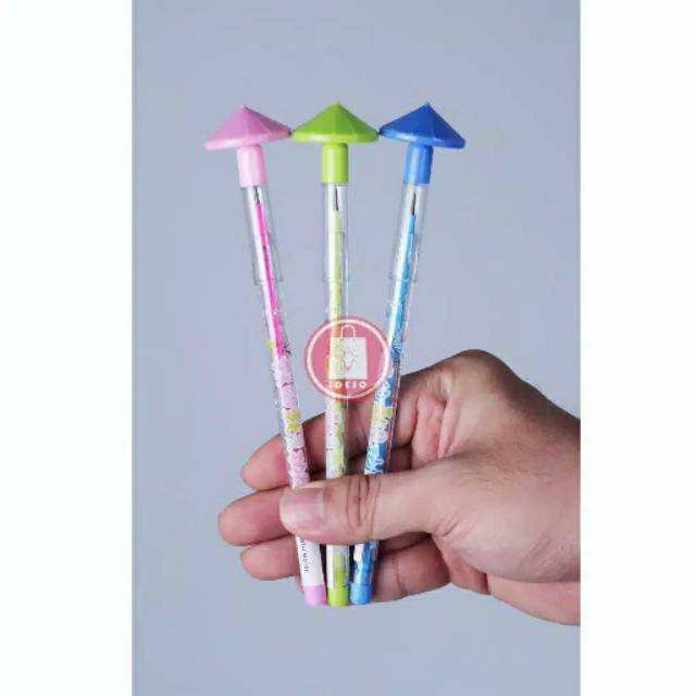 

Pencil Cabut Susun Lantu Motif Kipas bunga / Labirin / Payung Lucu