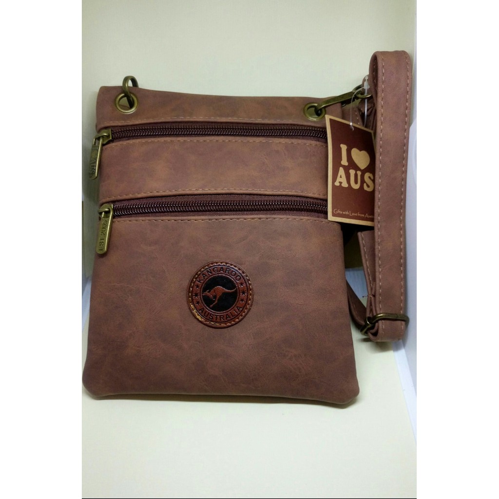 Robagin Tas Selempang Pria Kulit Australia 2 Layer Shopee Indonesia