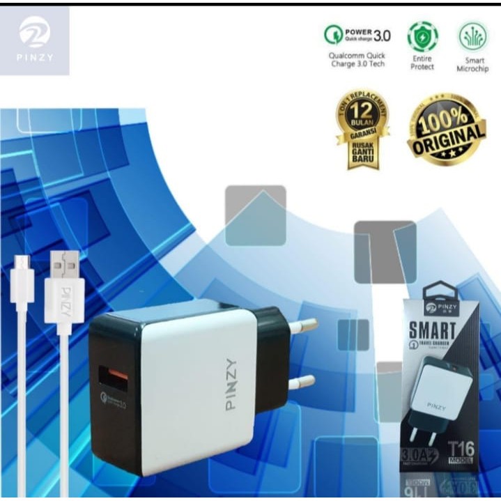 PINZY Qualcomm Quick Charge 3.0 T16 Model Smart Travel Charger