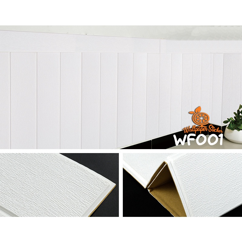 Wallpaper Timbul Wallpaper 3D foam Kayu Klasik Modern Emboss Panel Foam Peredam Panas Dingin Dan Suara