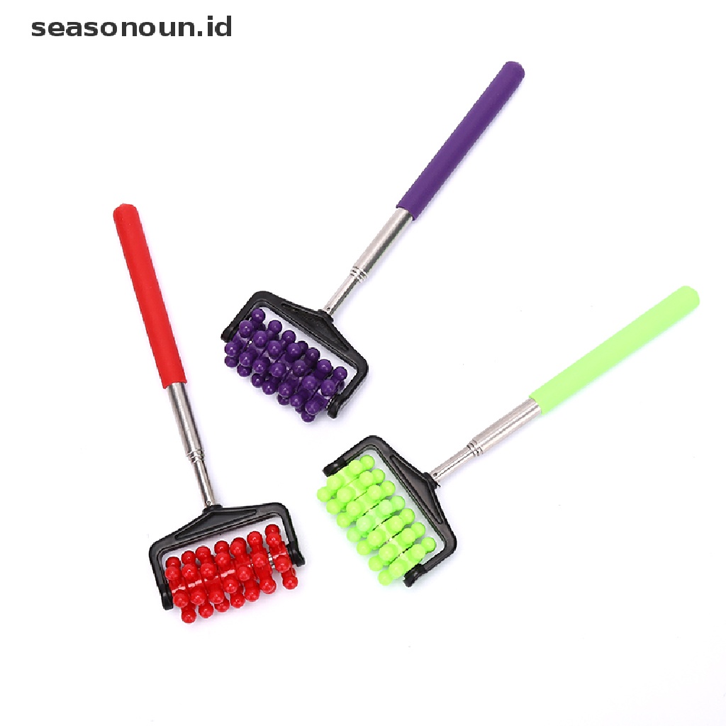 (seasonoun) Roller Pijat Punggung / Lengan / Kaki / Tubuh Portable Extendable Untuk Pereda Nyeri