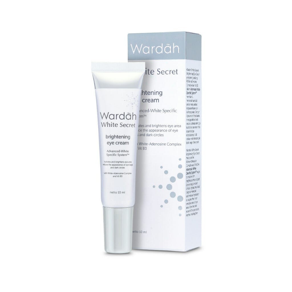 Wardah Crystal Secret Eye Dark Circle Corrector  | Wardah White Secret Brightening Eye Cream 10ml