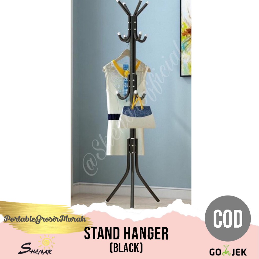 Melanie & Bag Stand Hanger Gantungan Berdiri/ Hanger Serbaguna Untuk Tas Dan Baju / Bag Hanger, Shen