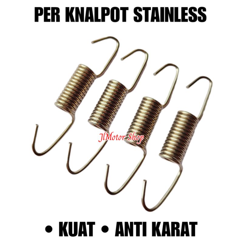 PER Knalpot ASLI BAHAN STAINLESS ANTI KARAT Original 2 Biji / SEPASANG Universal