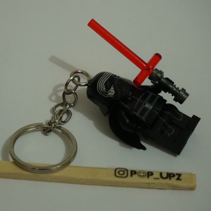 gantungan kunci lego kylo ren starwars minifigure mainan keychain