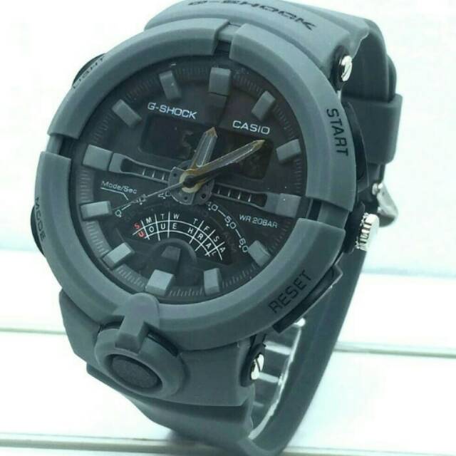 Jam Tangan Sport Casio G-Shock 910A Rubber Grey Army  KW Super