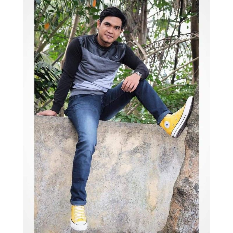 Latoya Jeans Celana panjang pria Celana Stretch melar