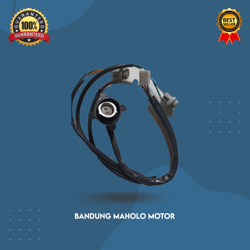 Fiting lampu depan set beat karbu