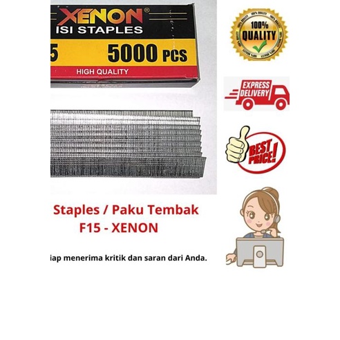 

XENON F25 ISI STAPLES MESIN PAKU TEMBAK REFILL AIR NAILER STAPLER GUN - F15