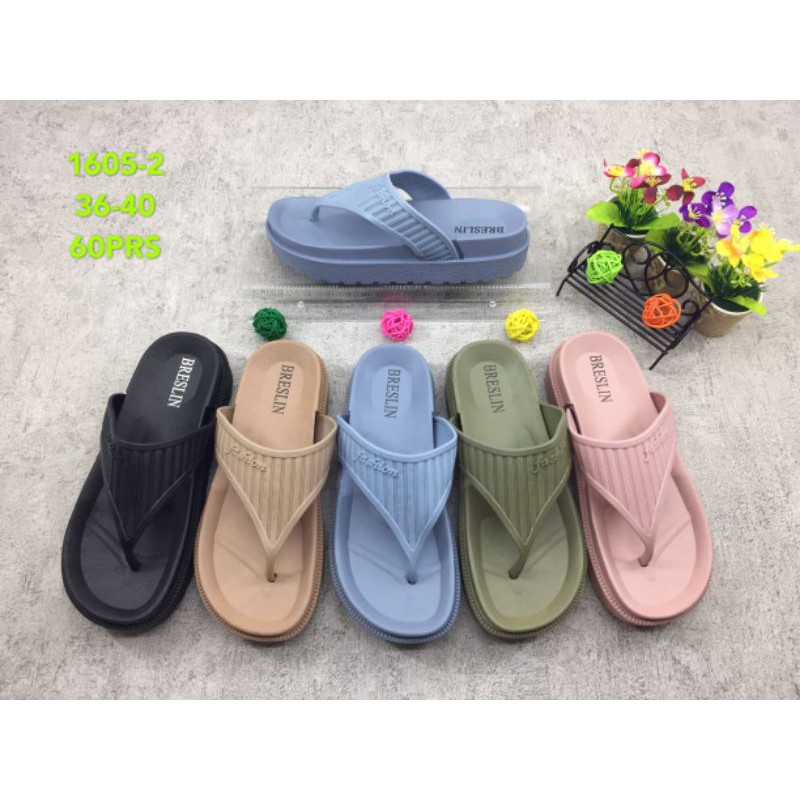 BRESLIN 1605-2/sandal wedges jelly/sandal karet wanita