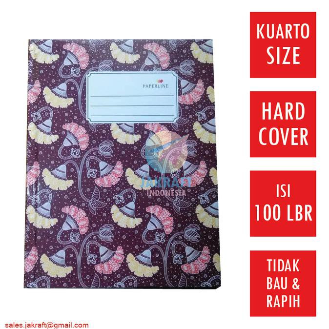 

Buku Tulis Kuarto Kwarto Hard Cover PAPERLINE isi 100 Lembar Hardcover SPECIAL