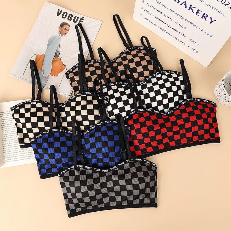 Nicebra Bra Pakaian Dalam Wanita Import Motif Catur 1087