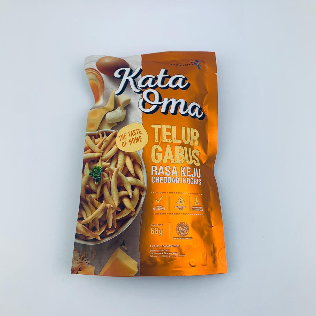 Kata Oma  Telur Gabus/ Telur Gabus Rasa Keju Cheddar Inggris /68g