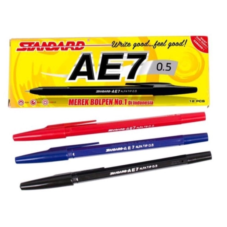 

Pena Standard Ae 7 Hitam Merah Biru