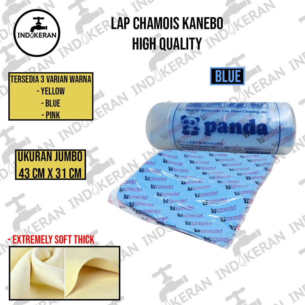 INDOKERAN - Lap Kanebo Chamois Serbaguna Daya Serap Jepang - High Quality