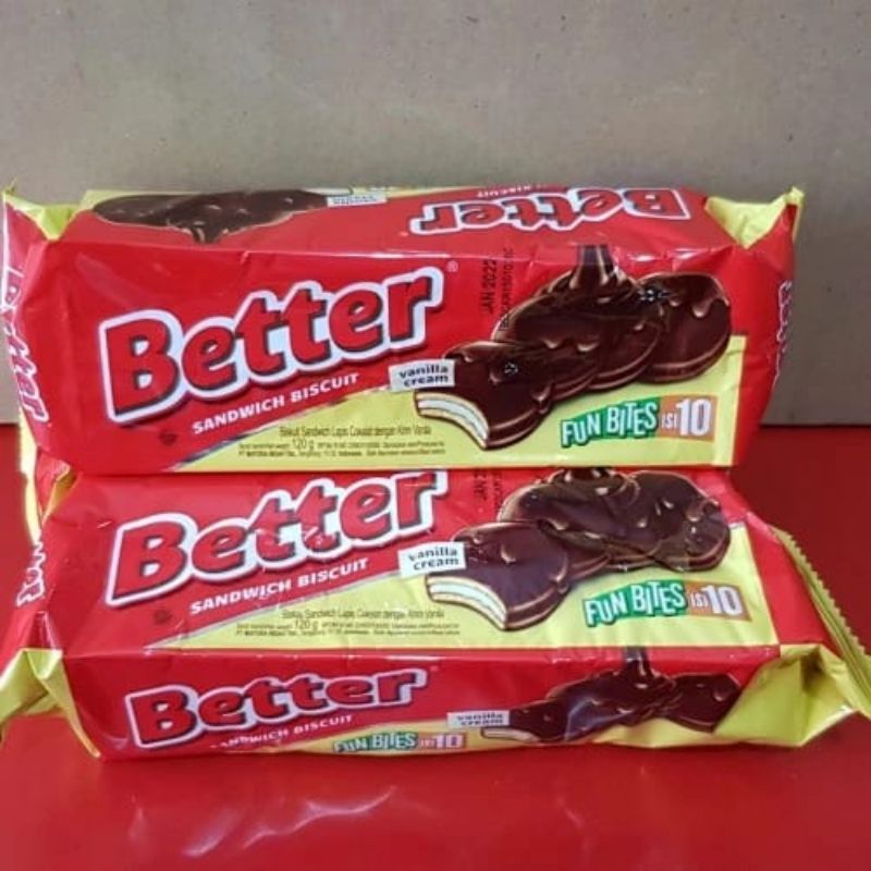 

BETTER SANDWICH BISCUIT VANILLA CREAM FUN BITES ISI 10